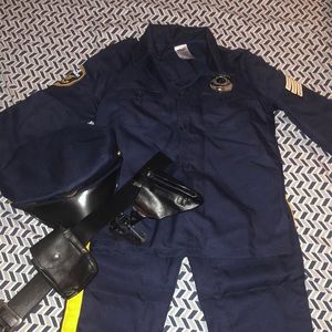 Police Officer Costume Kids Size M 8-10